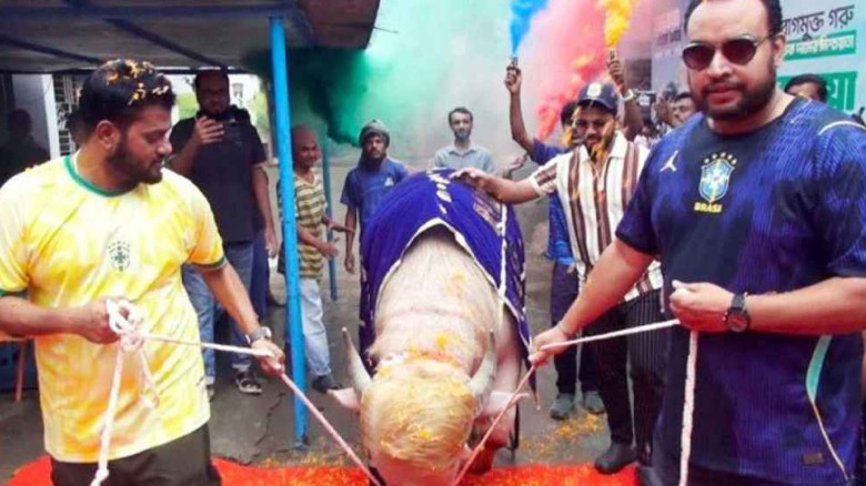 বিশ্বজুড়ে ভাইরাল সেই ‘ডোনাল্ড ট্রাম্প’-কে লাল গালি...
