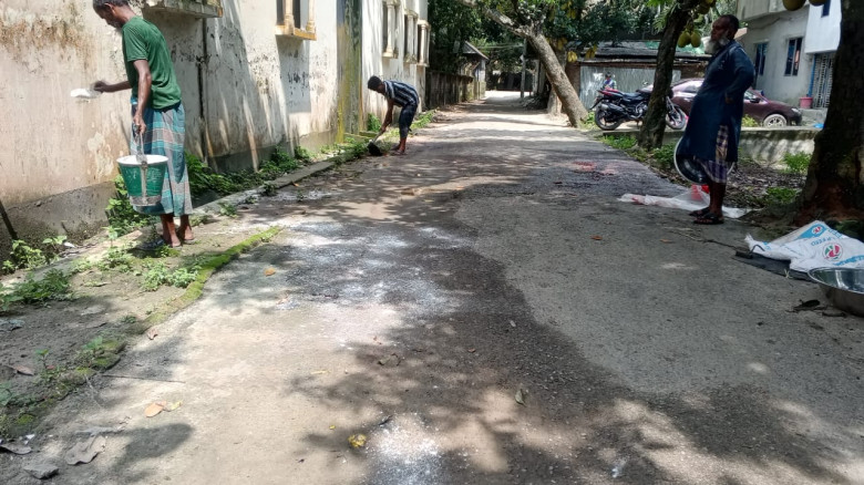 মনোহরদীতে,ঈদ পরবর্তী পরিচ্ছন্নতা কার্যক্রমে  পৌরসভ...