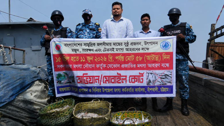 নিষেধাজ্ঞা উপেক্ষা করে সাগরে মাছ শিকার, বাঁশখালীতে...