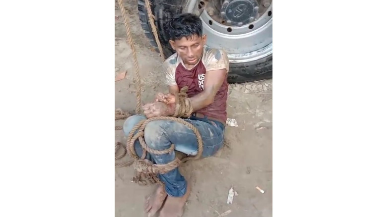 গাংনীর বামুন্দী বাজারে চোর সন্দেহে গণপিটুনি, অজ্ঞা...