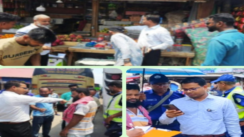 গৌরনদীতে অবৈধ পার্কিং, দখল উচ্ছেদ ও মাদকবিরোধী অভি...