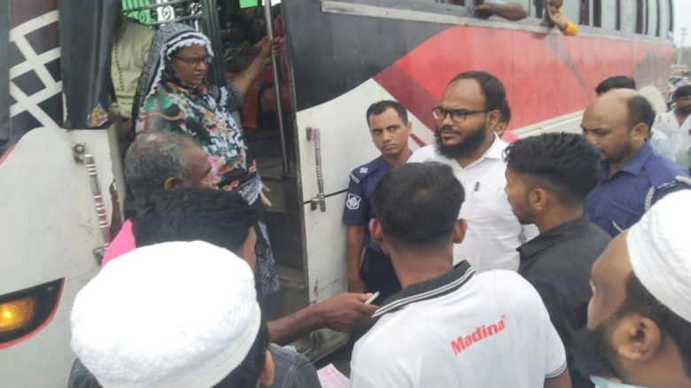 শায়েস্তাগঞ্জ নতুন ব্রীজে গণপরিবহনে অতিরিক্ত ভাড়া আ...
