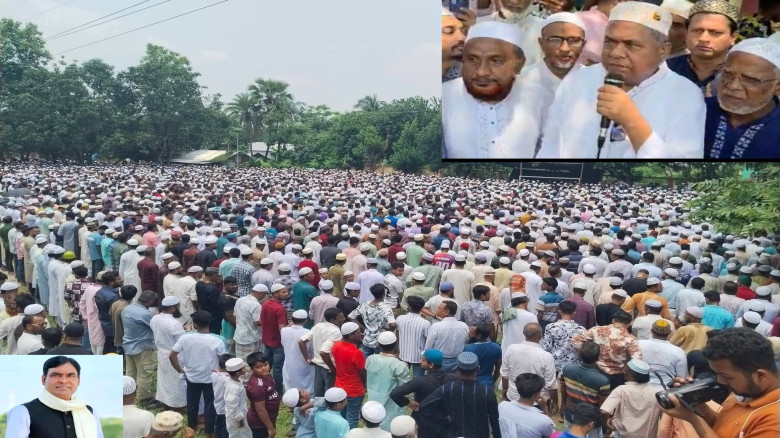 আ'লীগ নেতা মেয়রের জানাজায় মানুষের ঢল! বিএনপির নেতা...