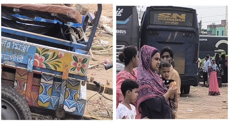 সলঙ্গায় বাসচাপায় অটোরিকশার দুই যাত্রী গুরুতর আহত...