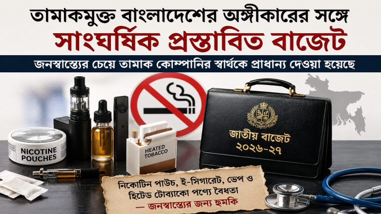 প্রস্তাবিত বাজেট তামাকমুক্ত দেশ গড়ার অঙ্গীকারের পর...