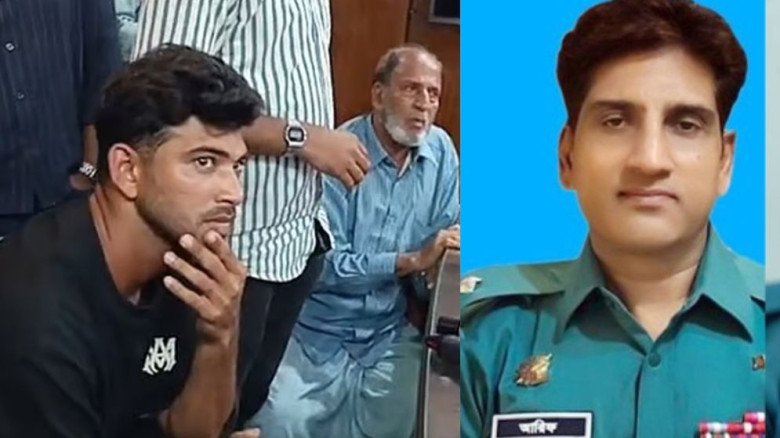 ‘চোখ নামিয়ে কথা বল’, ক্রিকেটার নাঈমকে ওসি...