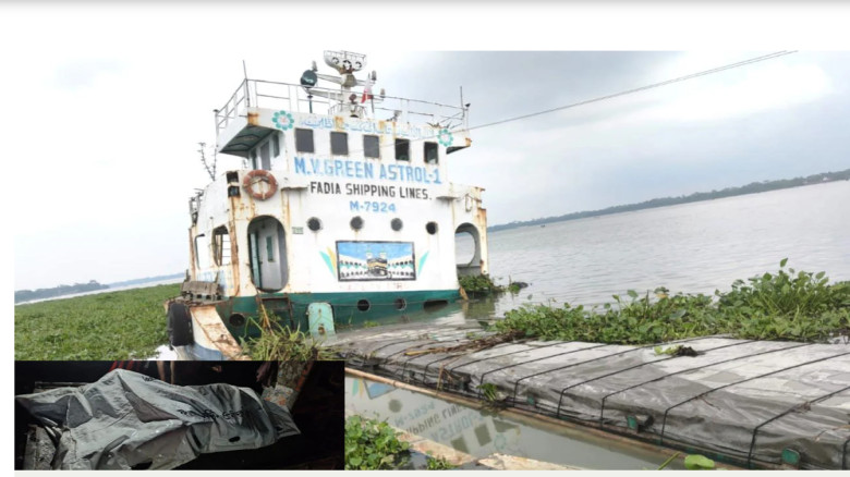 নিখোঁজের তিন দিন পর ডুবে থাকা জাহাজে যুবকের লাশ উদ...