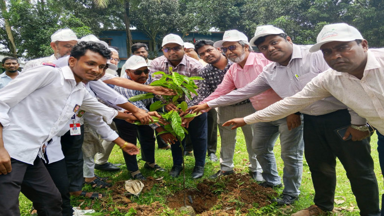 ধামইরহাটে জাকস ফাউন্ডেশনের বৃক্ষরোপন কর্মসূচি উদ্ব...