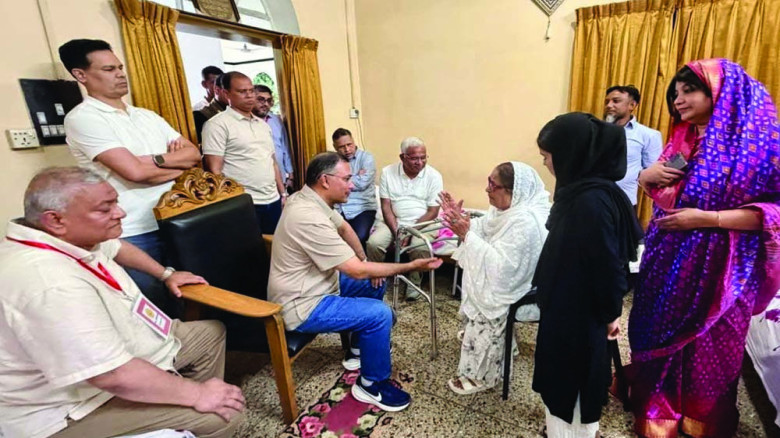 সাবেক এমপি খালেদা রাব্বানীর বাসায় প্রধানমন্ত্রী তা...
