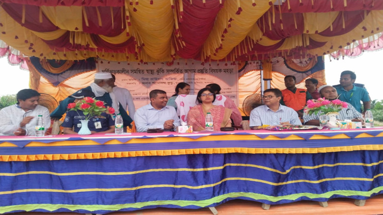 সাতক্ষীরায় ঘূর্ণিঝড়কালীন সমন্বিত স্বাস্থ্যঝুঁকি ব...