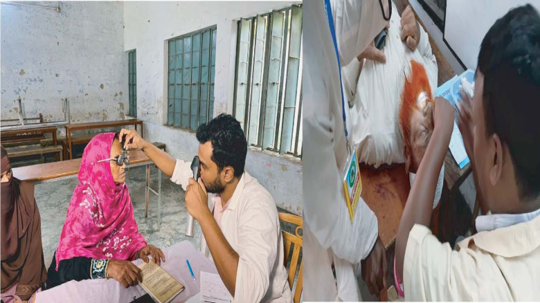 সৈয়দপুরে বিনামূল্যে দিনব্যাপী অনুষ্ঠিত চক্ষু ক্যাম...