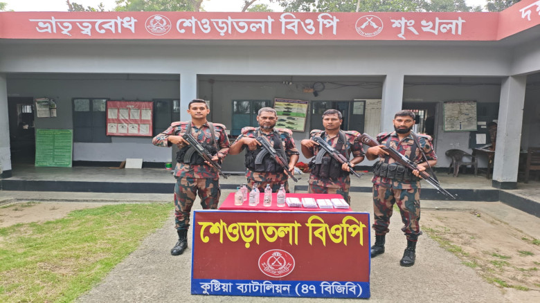 গাংনী সীমান্তে বিজিবির অভিযান: ভারতীয় মদ ও ডেক্সাম...