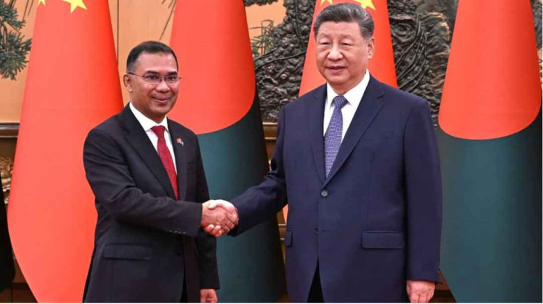 চীনের প্রেসিডেন্ট শি জিনপিংয়ের সঙ্গে বৈঠকে প্রধানম...