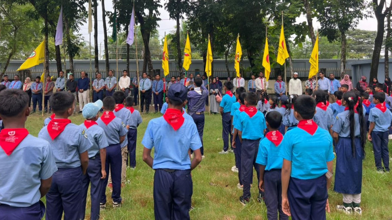 কাব ক্যাম্পুরী উপলক্ষ্যে স্কাউটারদের মিলনমেলা টেকন...