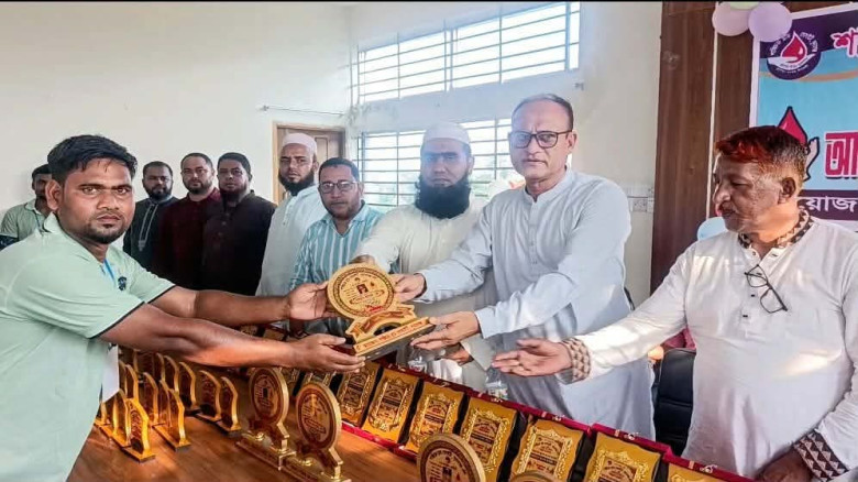 সুনামগঞ্জে শান্তিচক্র ব্লাড সোসাইটির প্রতিষ্ঠাবার্...