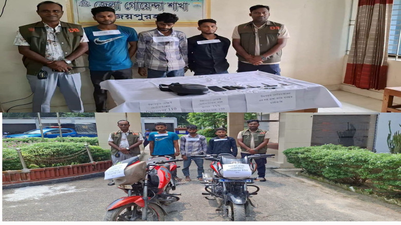 জয়পুরহাটে ২ চোরাই মোটরসাইকেলসহ আন্তঃজেলা চোর চক্রে...