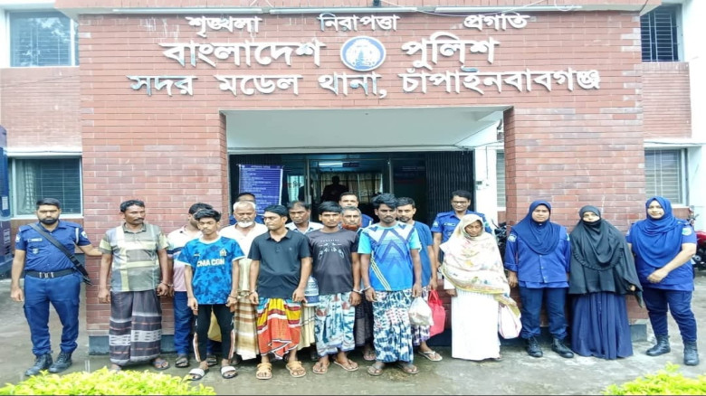 চাঁপাইনবাবগঞ্জে পুলিশের বিশেষ অভিযানে মাদক মামলায় ...