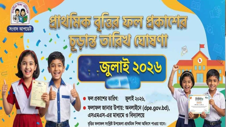 প্রাথমিক বৃত্তির ফল প্রকাশের নতুন তারিখ ঘোষণা...