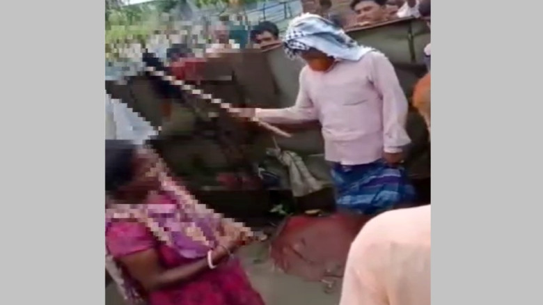 জনসম্মুখে নারীকে লাঠিপেটার অভিযোগ চেয়ারম্যানের বির...