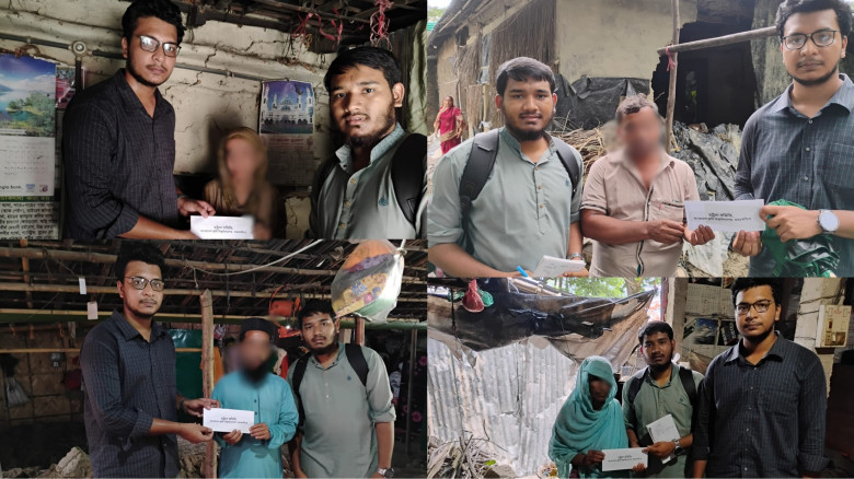 বন্যাদুর্গত ৮০ পরিবারের পাশে বাকৃবির চট্টলা সমিতি...