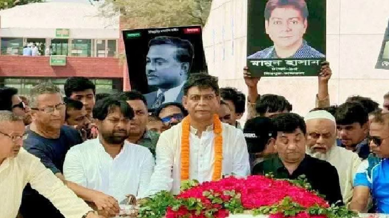 জিয়াউর রহমান ও খালেদা জিয়ার প্রতি শ্রদ্ধা নিবেদন ক...