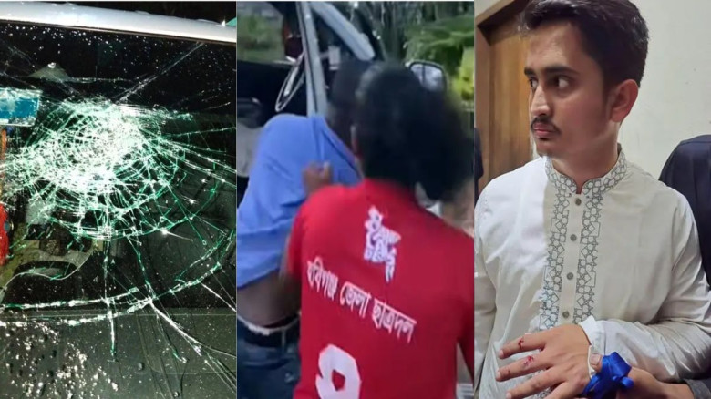 হবিগঞ্জে এনসিপির গাড়িবহরে হামলায় আহত সারজিস...