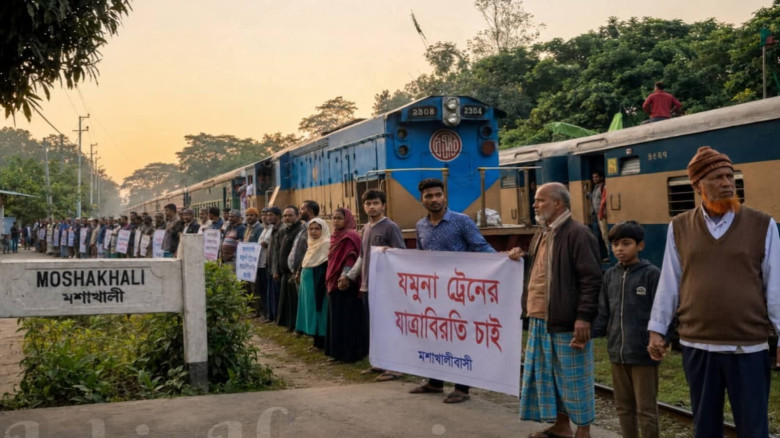 গফরগাঁওয়ের যমুনা ট্রেনের যাত্রাবিরতির (স্টপেজ) দা...