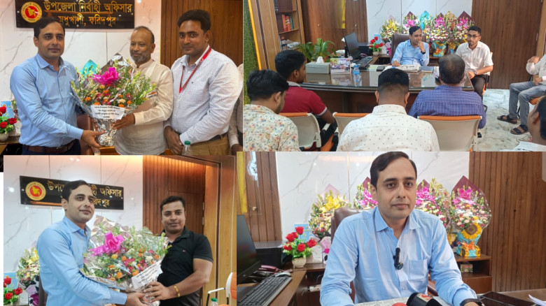 মধুখালীতে নবাগত ইউএনও এর সাথে সাংবাদিকদের মতবিনিময়...