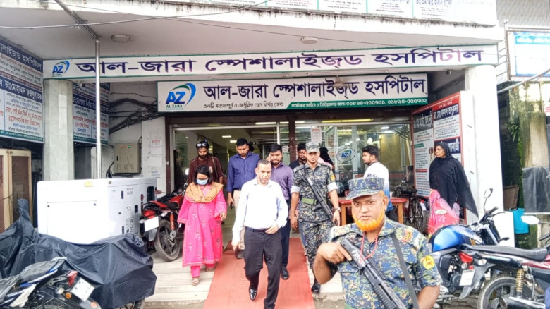 ফরিদপুরে রোগী মৃত্যুর ঘটনায় অভিযান, আল-জারাসহ পাঁচ...