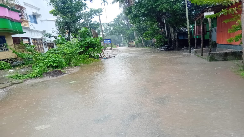 ভাঙ্গুড়া পৌরসভার ১ নম্বর ওয়ার্ডের মাস্টারপাড়ায় জলা...