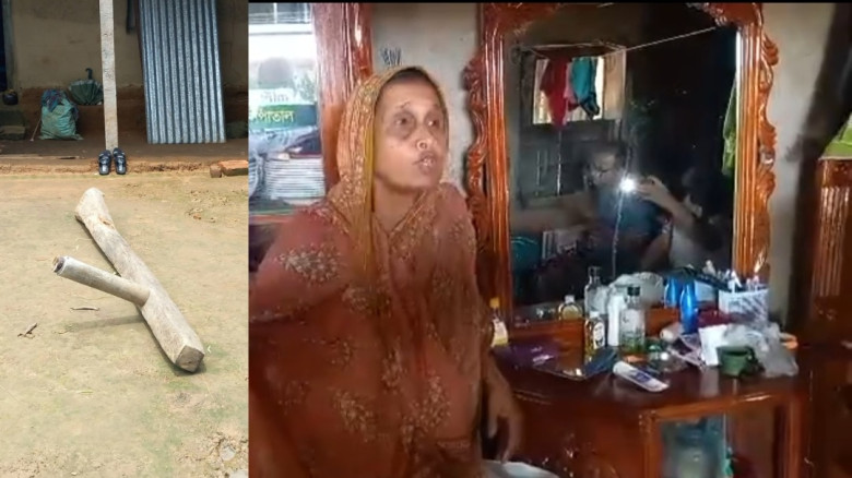 ঢেঁকি দিয়ে দরজা ভেঙে বসতবাড়িতে দুর্ধর্ষ ডাকাতি! স্...