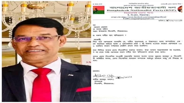 উল্লাপাড়া উপজেলা বিএনপির সাবেক সদস্য সচিবের দলীয় প...